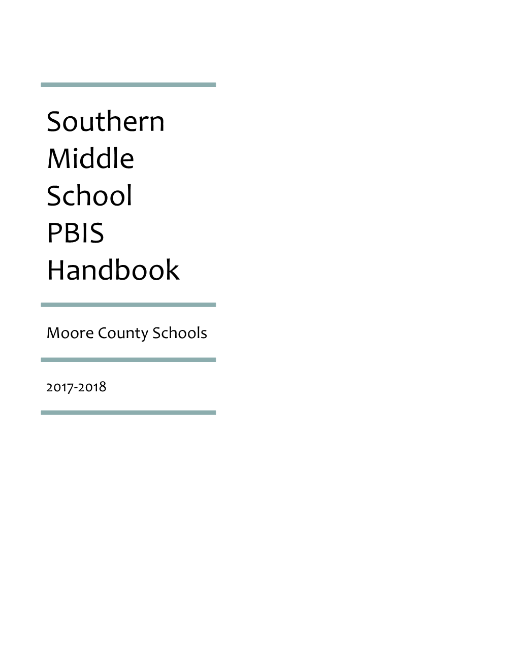 Southern Middle School PBIS Handbook