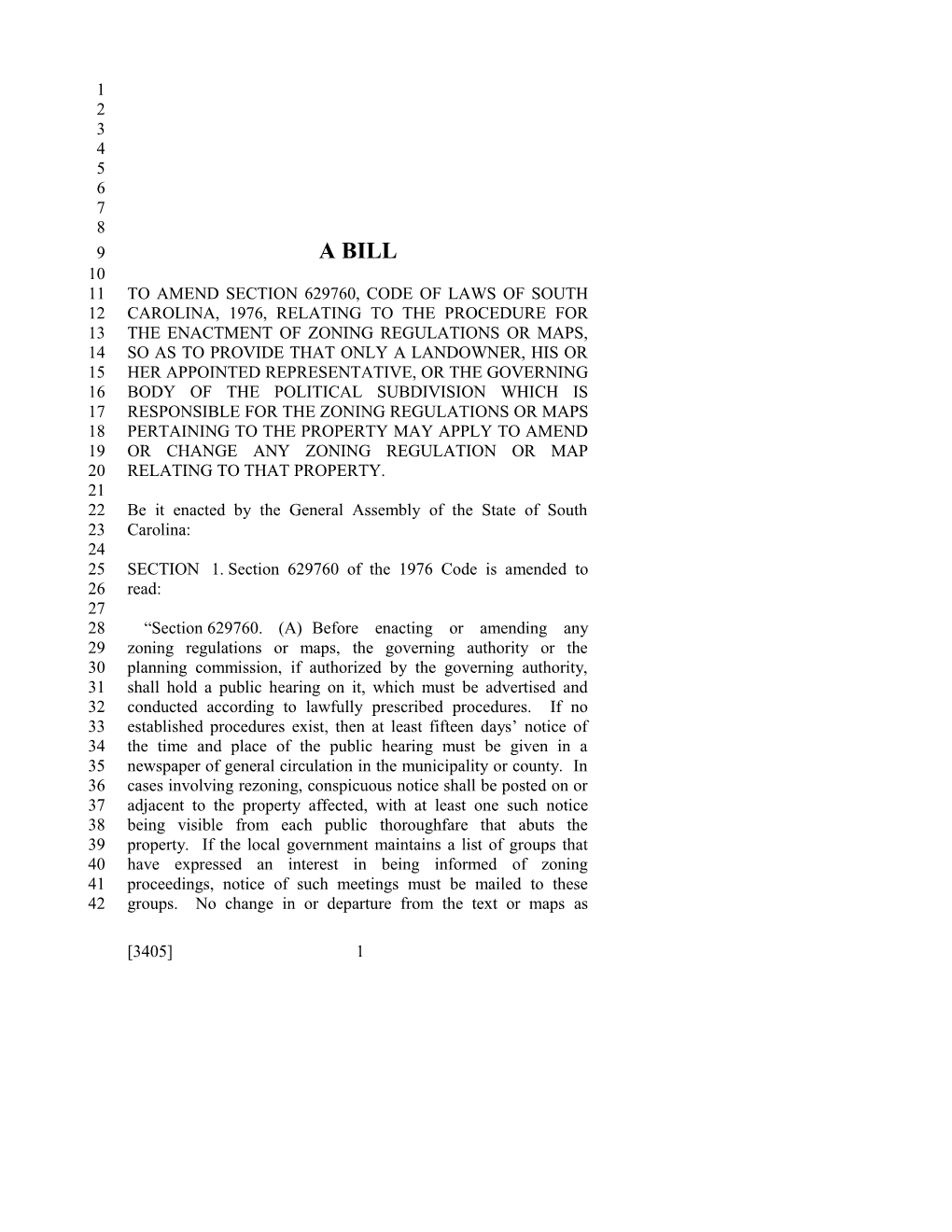 2017-2018 Bill 3405 Text of Previous Version (Jan. 11, 2017) - South Carolina Legislature Online