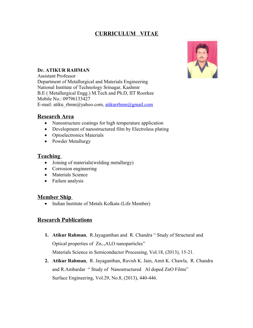 Curriculum Vitae s371