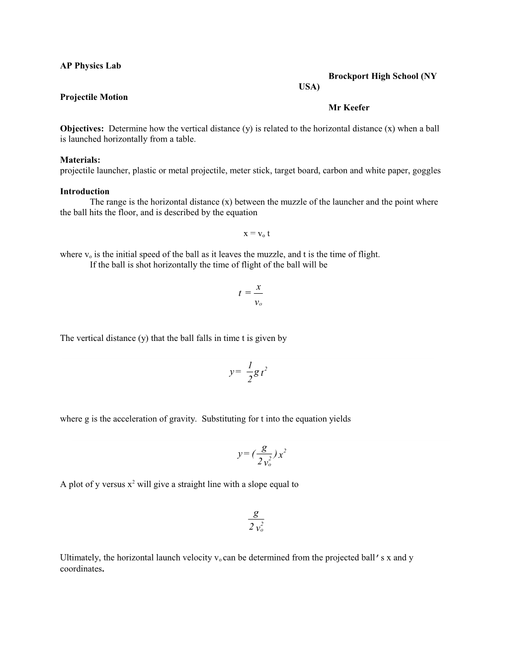 AP Physics Lab s1