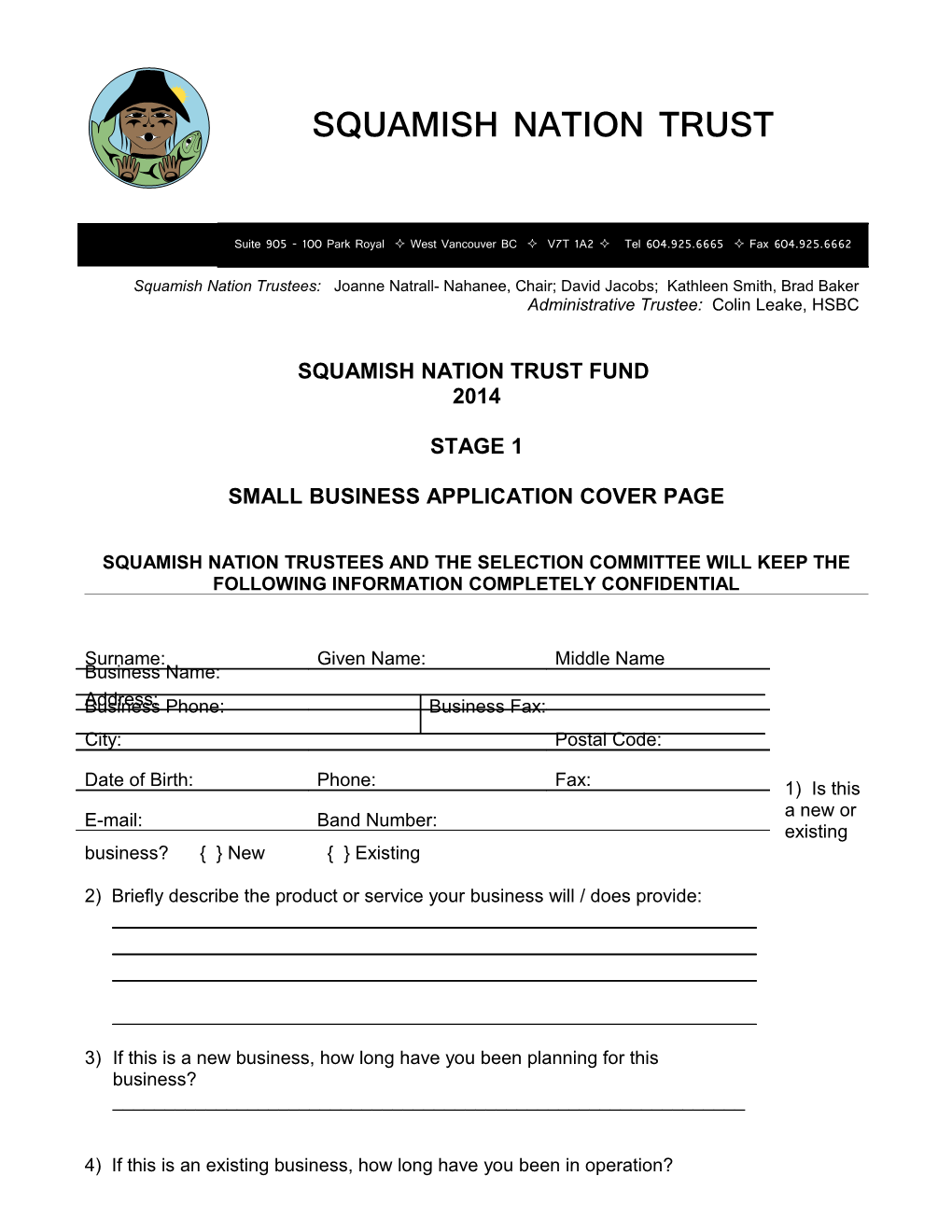 Squamish Nation Trust Fund