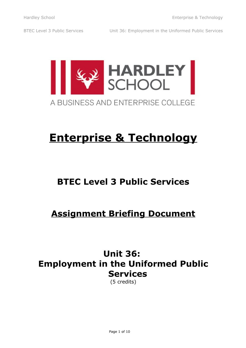 Hardley School Enterprise & Technology