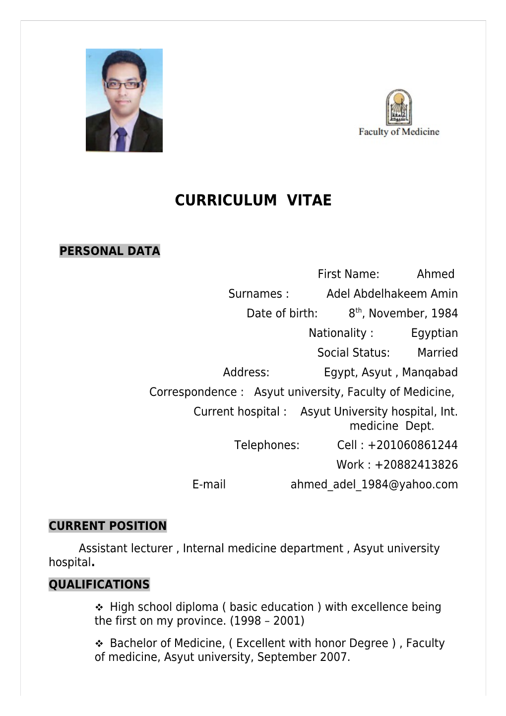 Curriculum Vitae s133