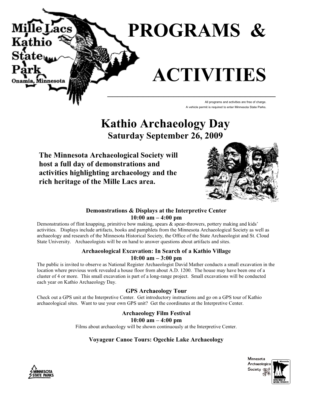 Kathio Archaeology Day