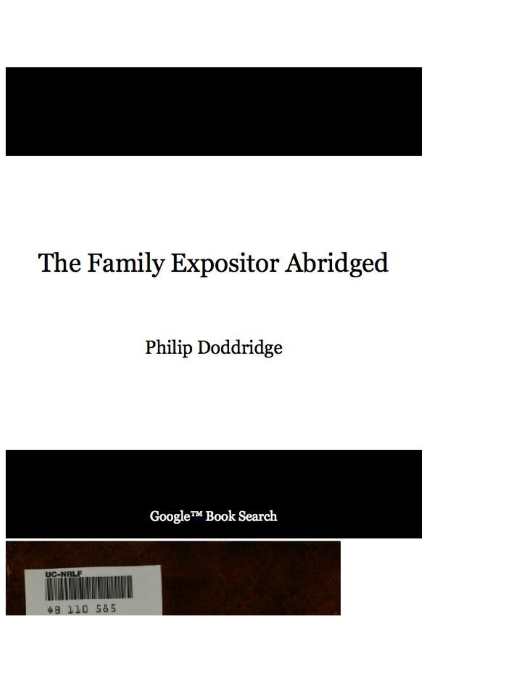 The Family Expositor Abridged