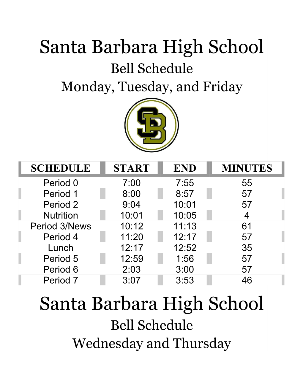 Santa Barbara High School