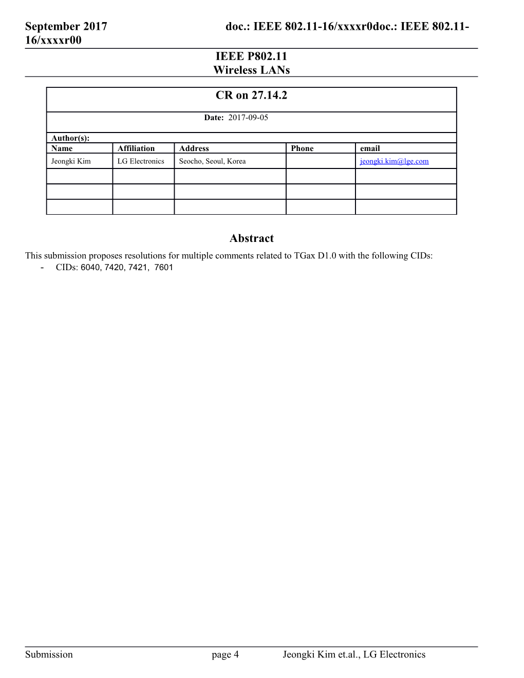 IEEE P802.11 Wireless Lans s41