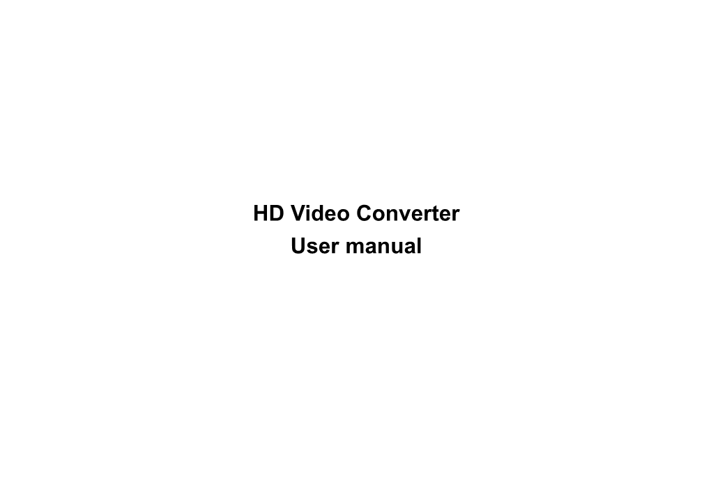 HD Video Converter