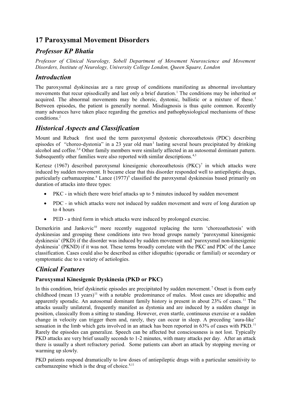 Medical Management of Parkinson's Disease