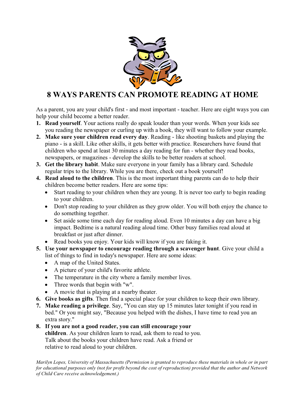 8 Ways Parents Can Promote Reading at Home