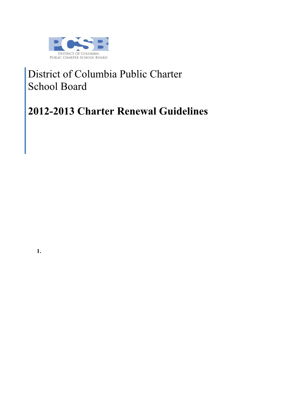 District of Columbia Public Charter School Board