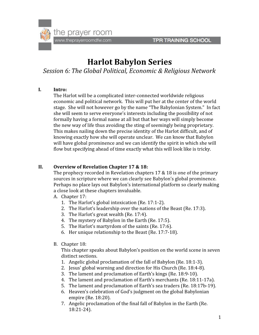 Harlot Babylon Series