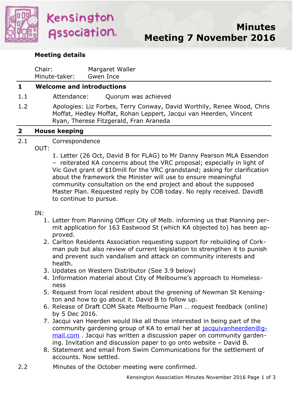 Updates on Western Distributor (See 3.9 Below)