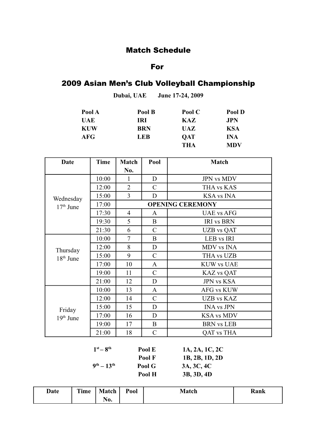 2009 Asian Men S Club Volleyball Championship