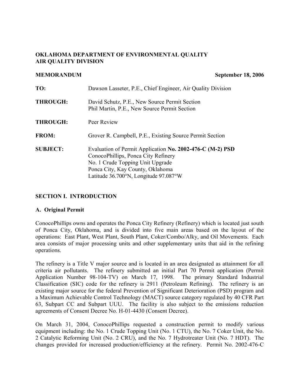 Oklahoma Department of Environmental Quality s25