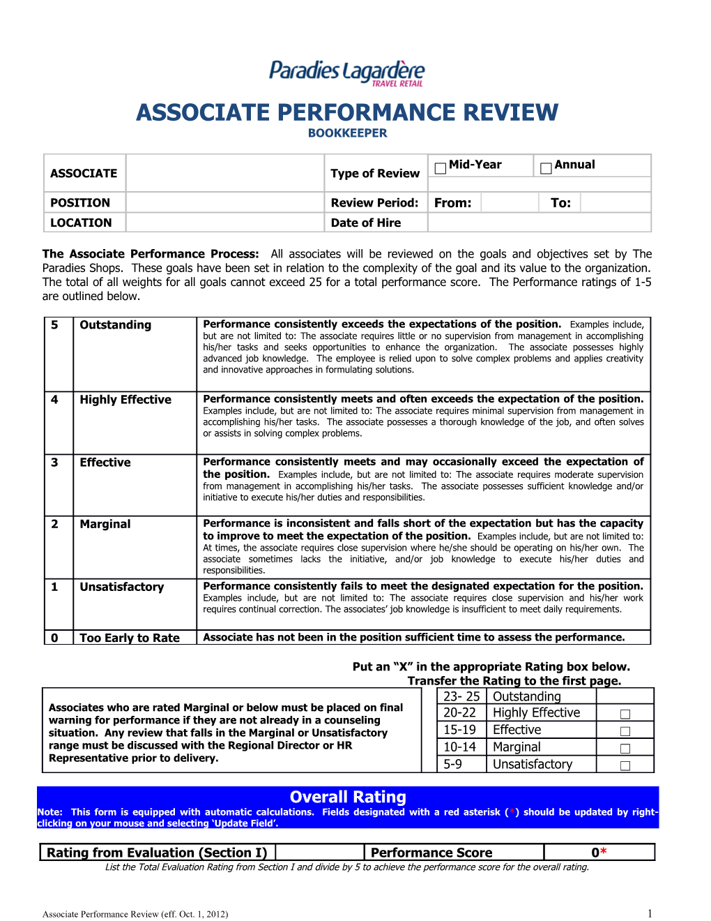 Associate Performance Review