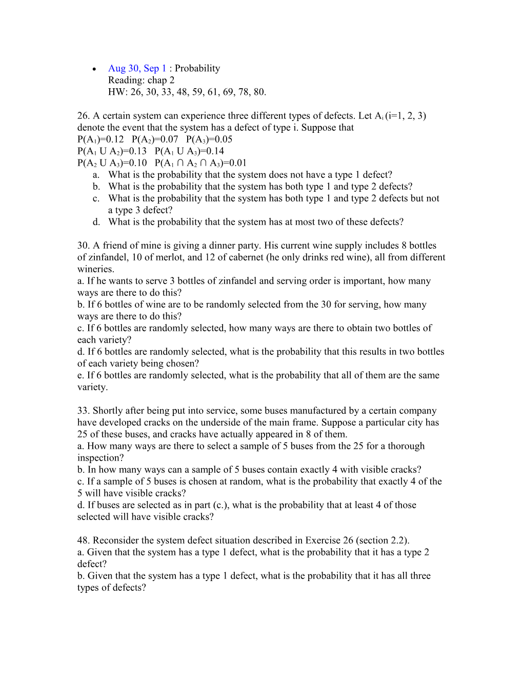 A. What Is the Probability That the System Does Not Have a Type 1 Defect?