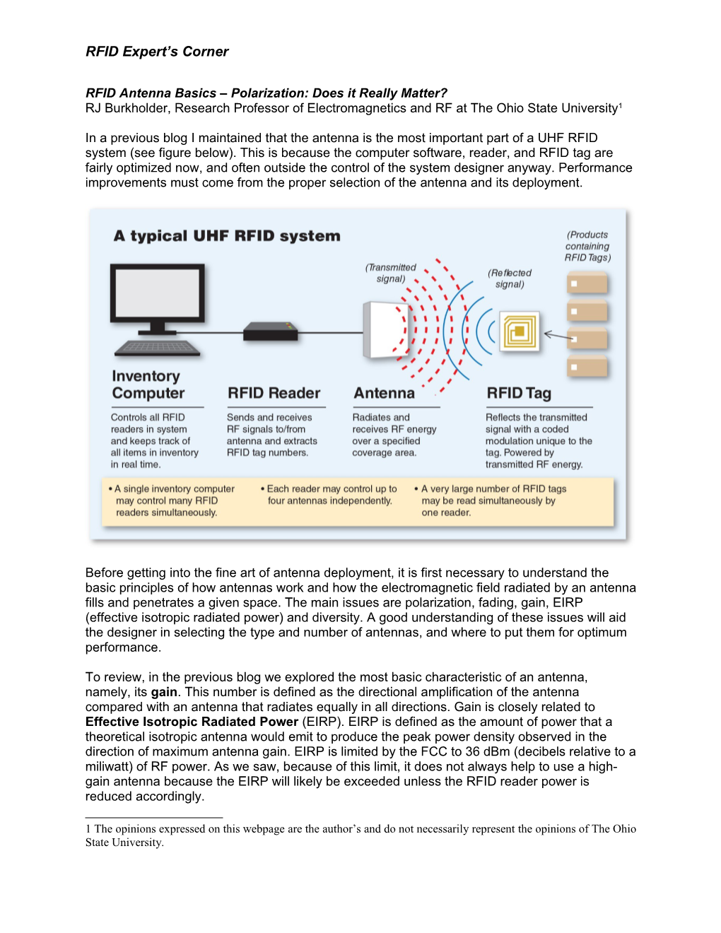 RFID Antenna Basics Polarization: Does It Really Matter?