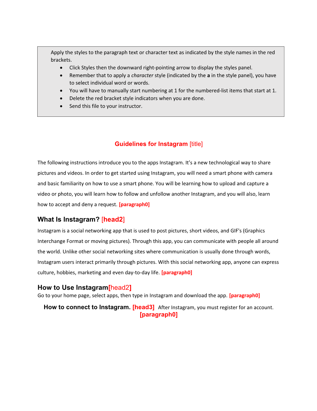 Guidelines for Instagram Title