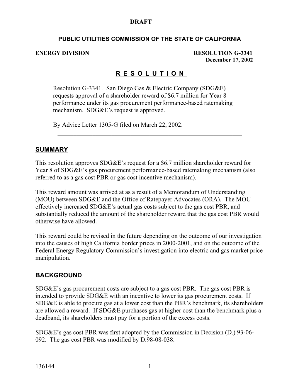 Public Utilities Commission of the State of California s102