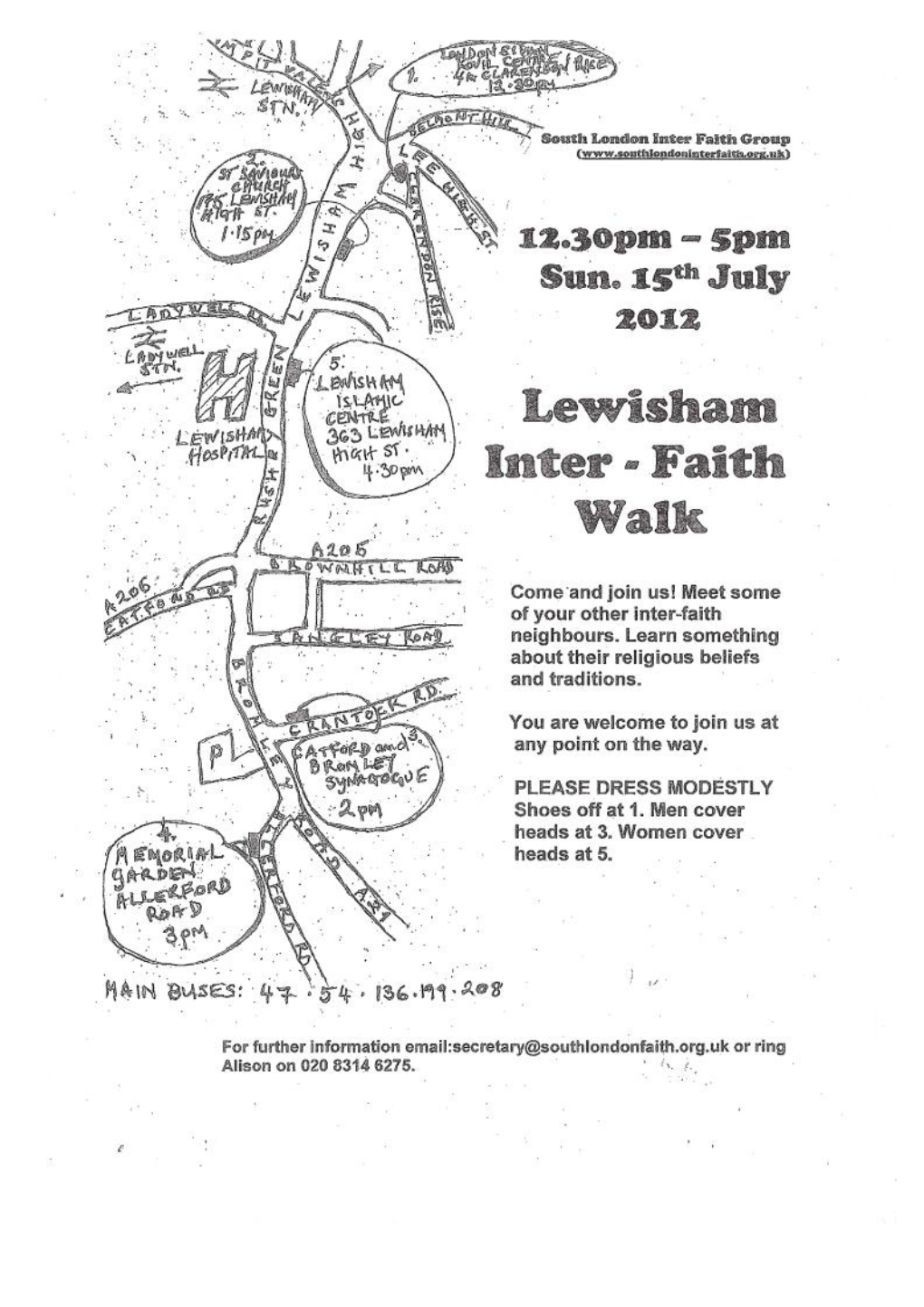 2012 Olympic Inter Faith Walks (Lewisham)