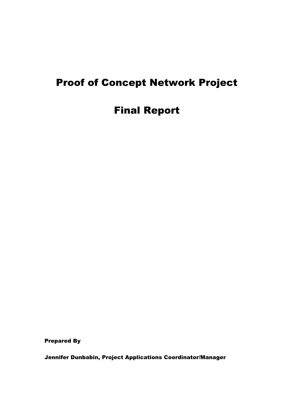 Proof of Concept Network Project