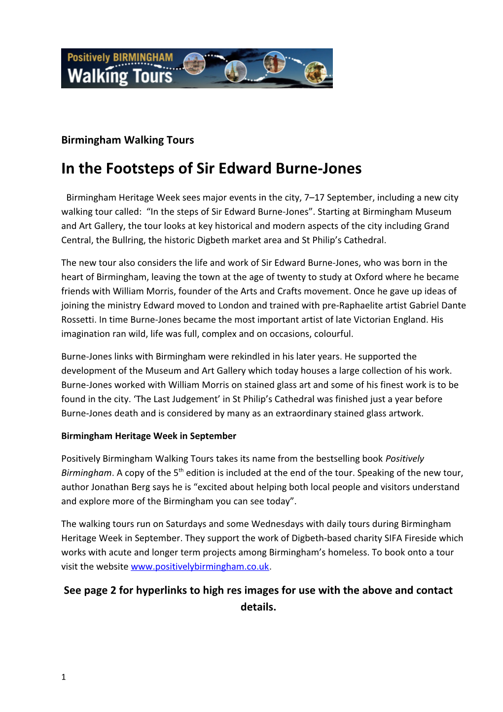 In the Footsteps of Sir Edward Burne-Jones