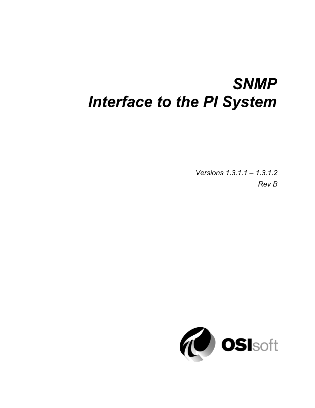 SNMP Interface to the PI System 43