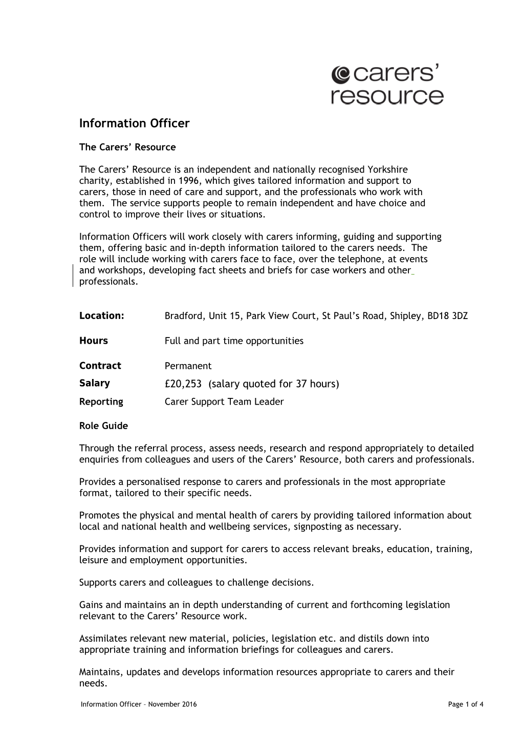 Information Officer