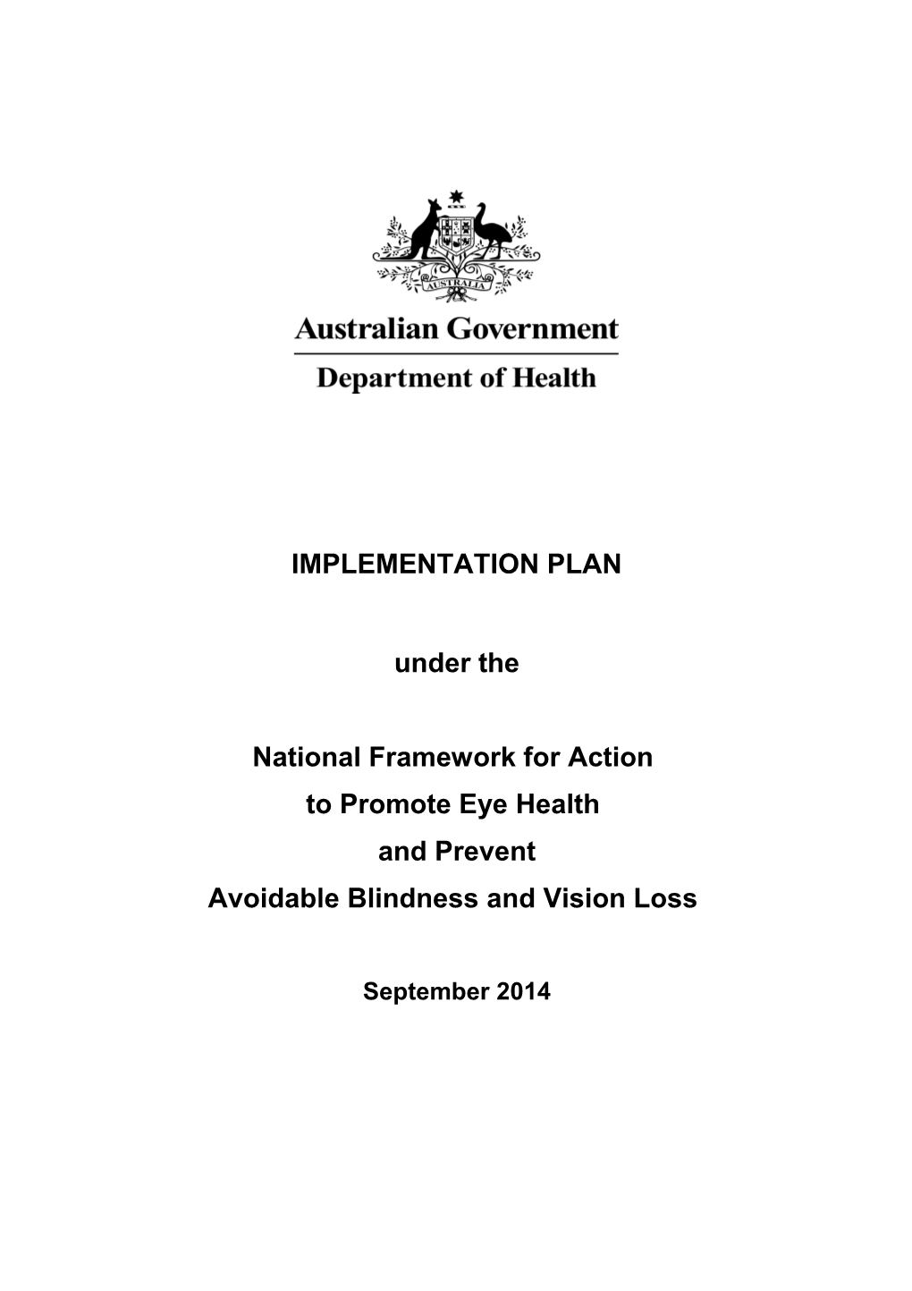 National Framework Implementation Plan