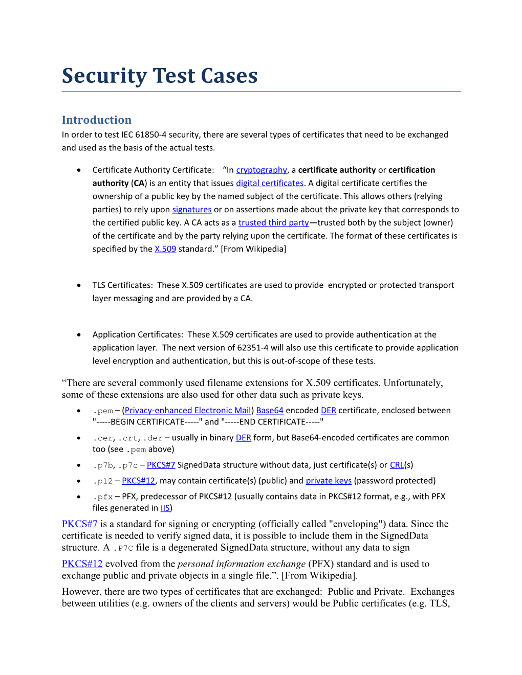 Security Test Cases