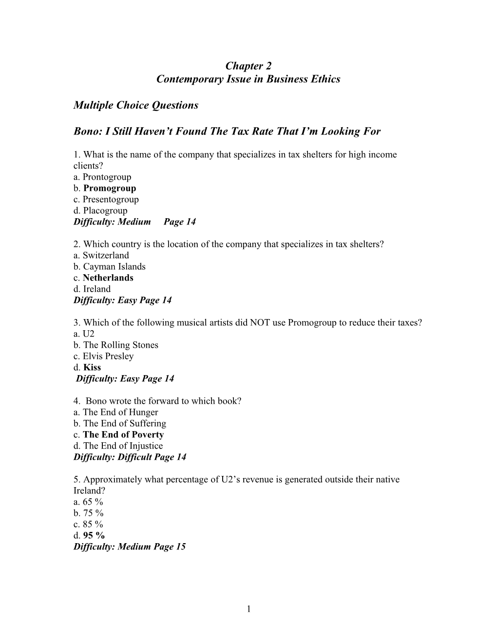 Contemporary Issue in Business Ethics