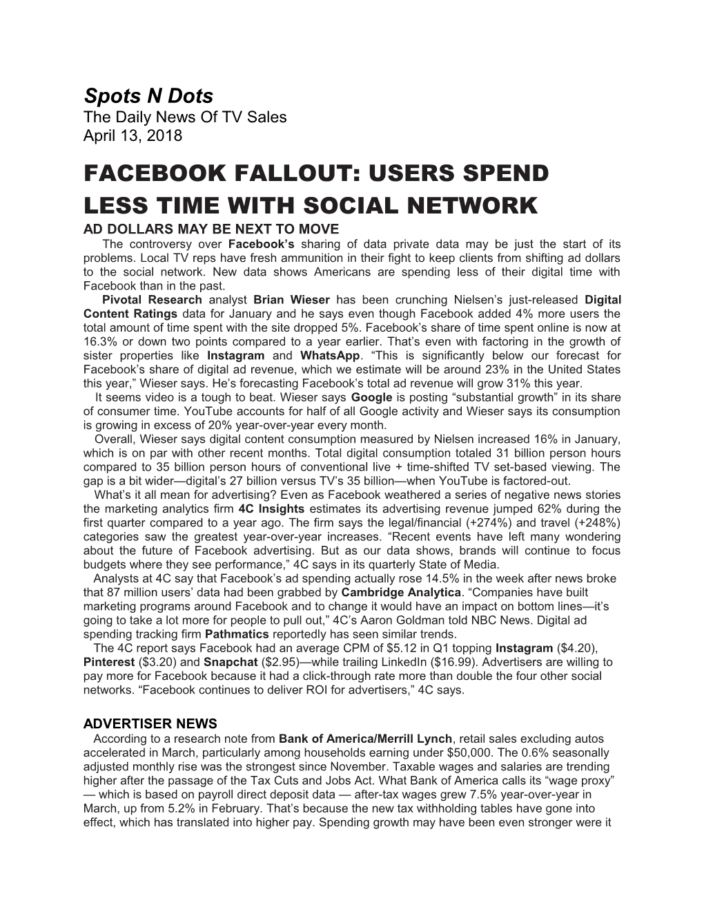 Facebook Fallout: Users Spend Less Time with Social Network