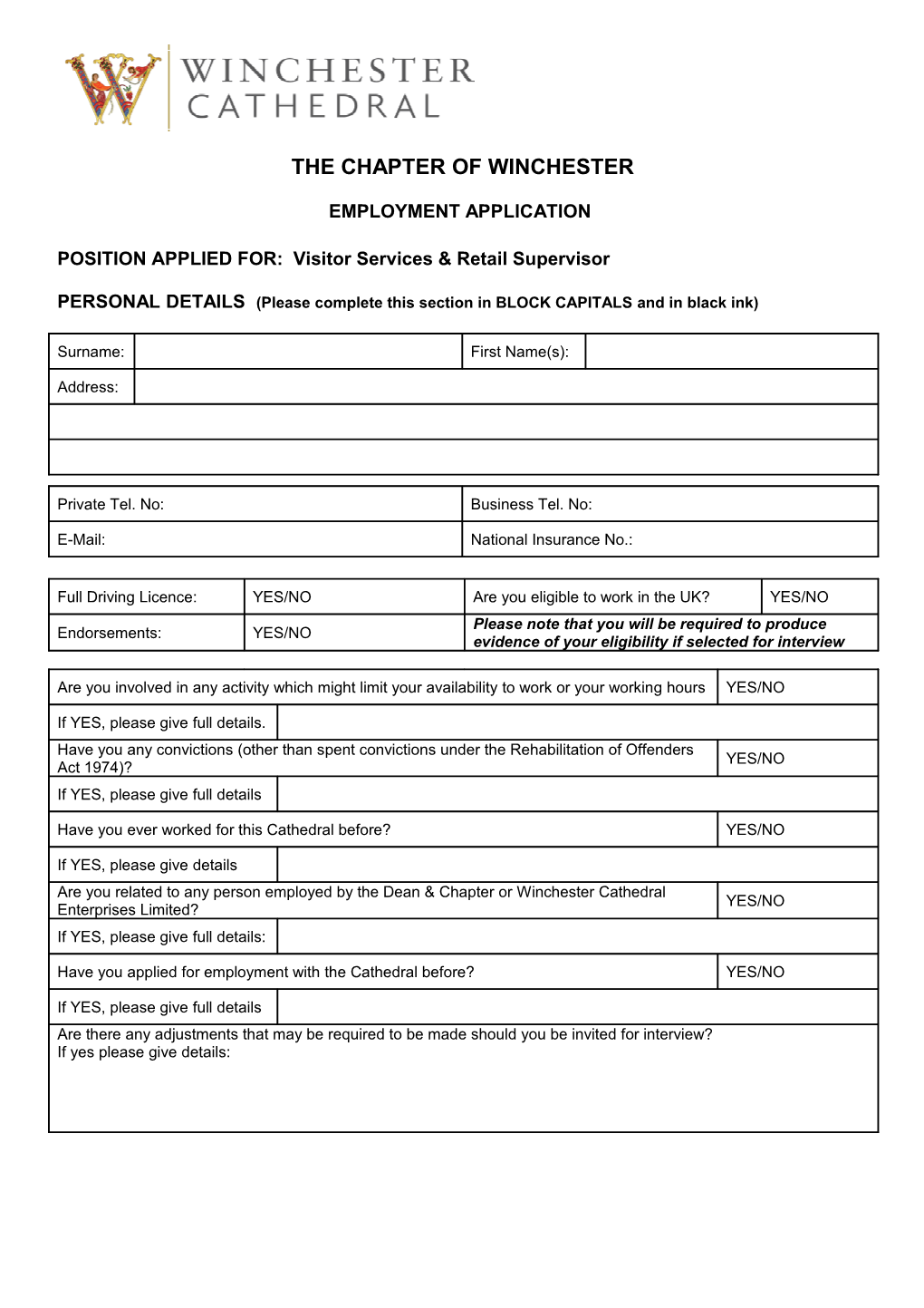 Employment Application Form s4