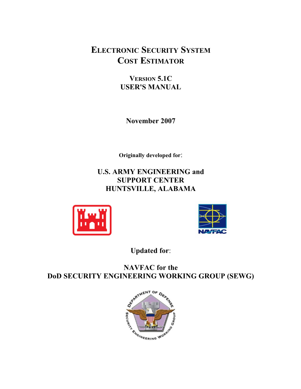 ESS Cost Estimator User's Manual