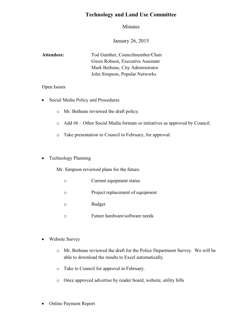 Minutes for Organization Meeting (Long Form) s1