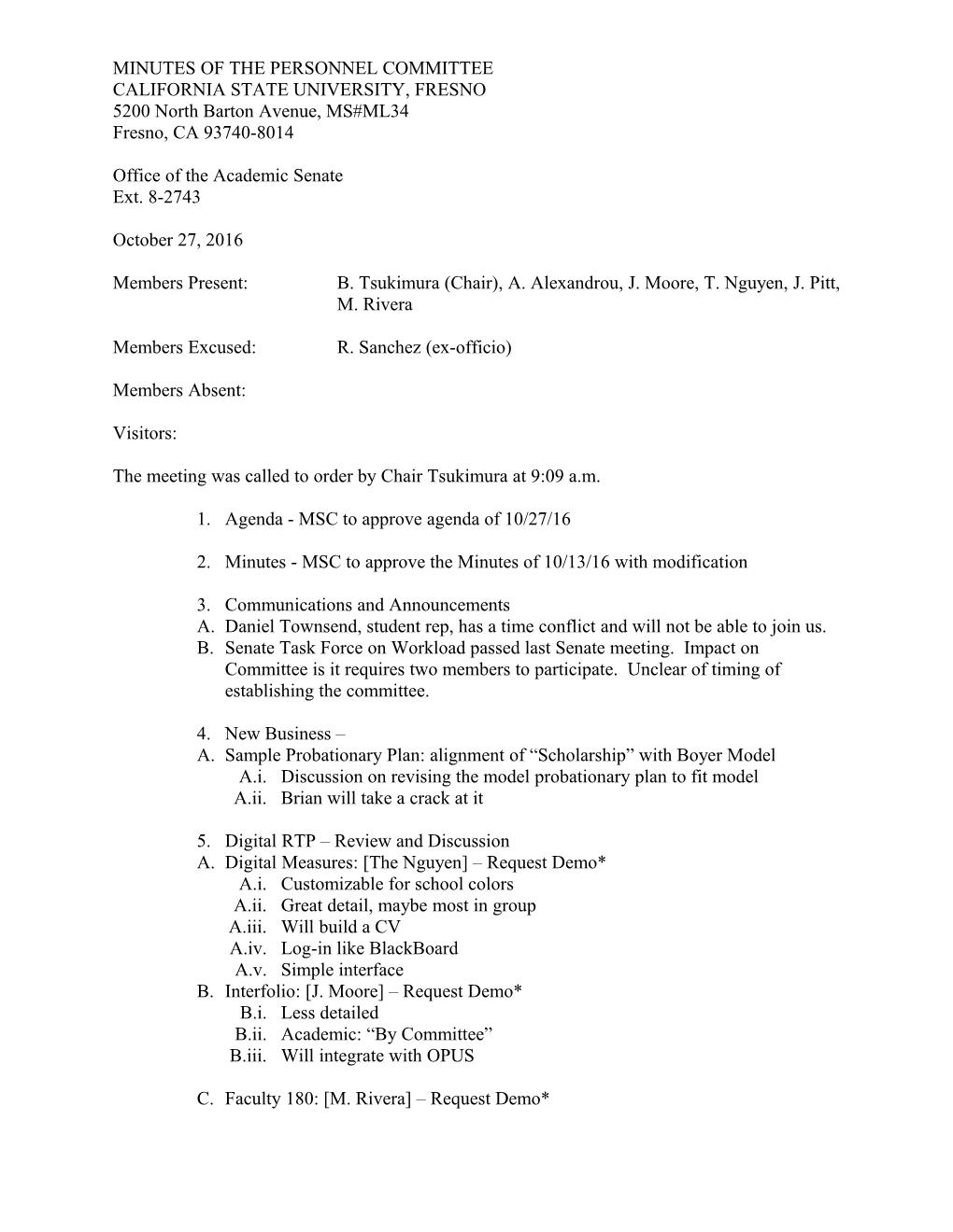 Minutes of the Personnel Committee s1