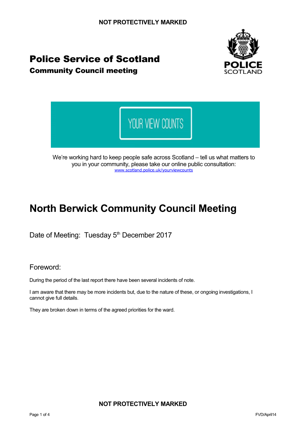 North Berwick Community Council Meeting