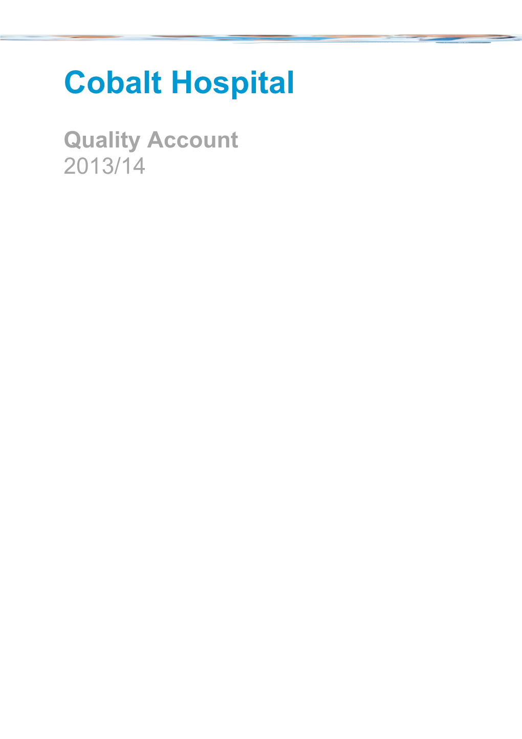 Quality Accounts 2013/14