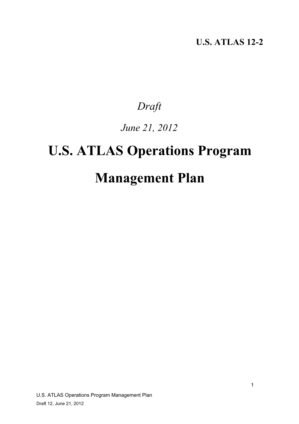 U.S. Atlas Operations Program