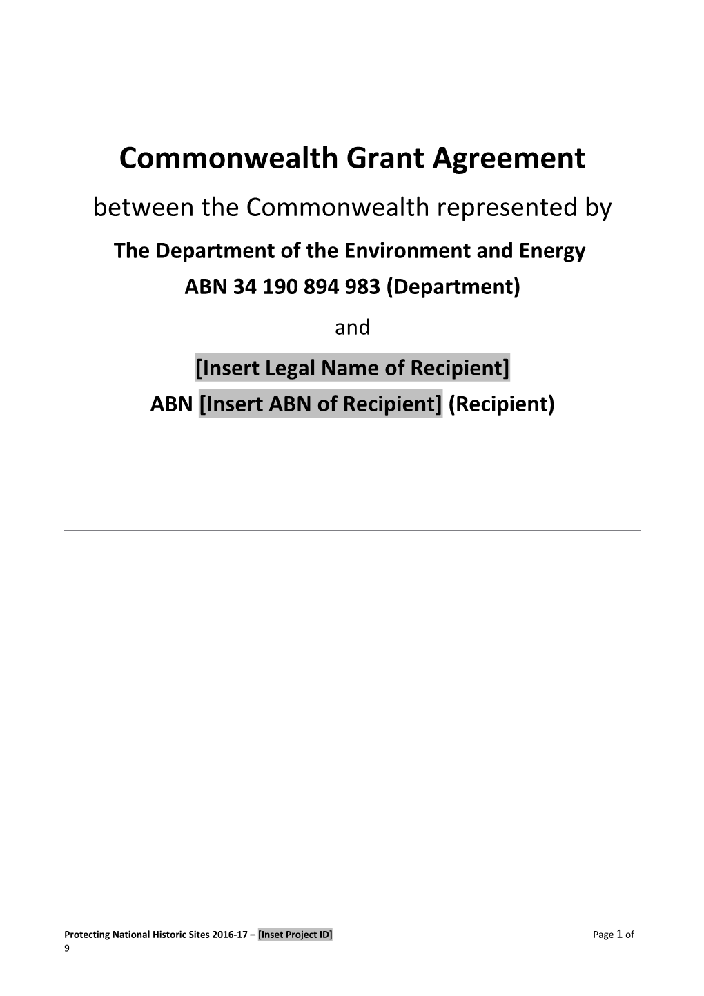 PHNS Funding Agreement Template 2016-17