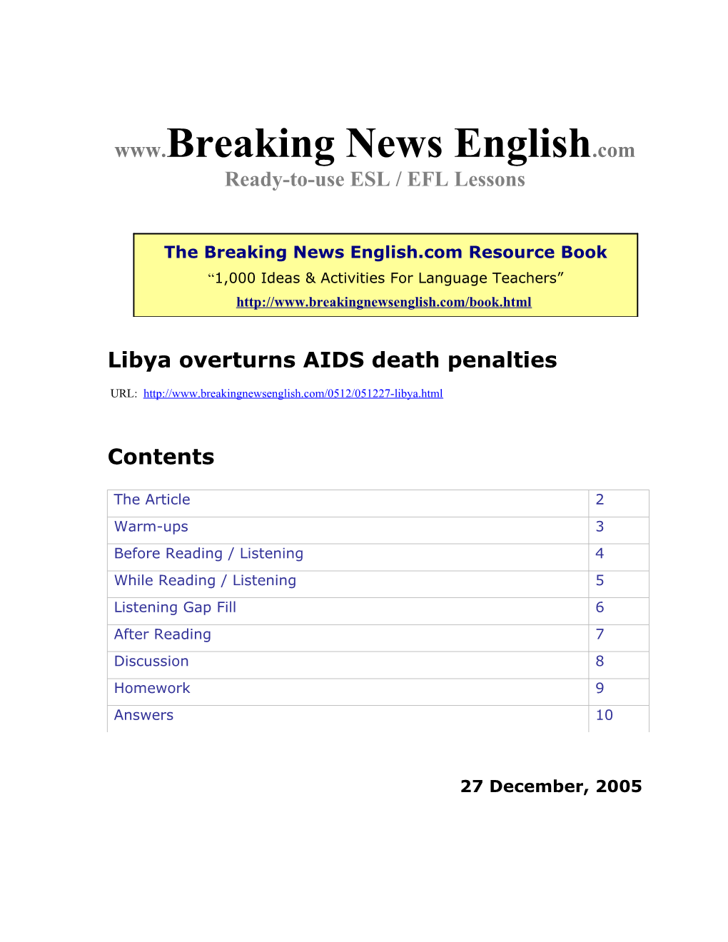 Libya Overturns AIDS Death Penalties