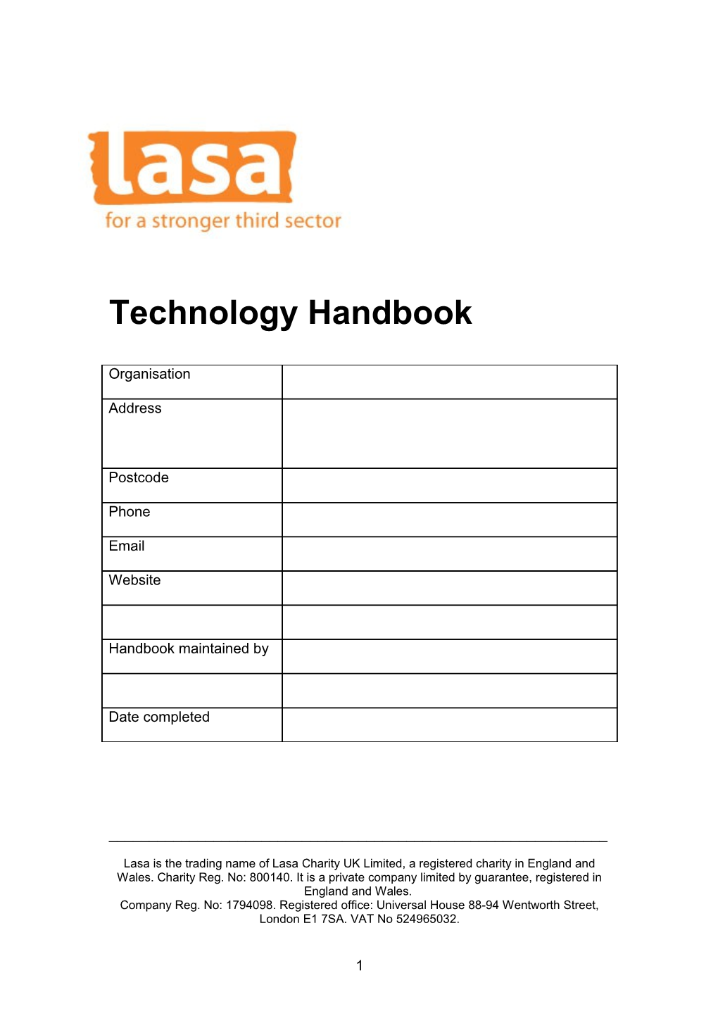 Technology Handbook