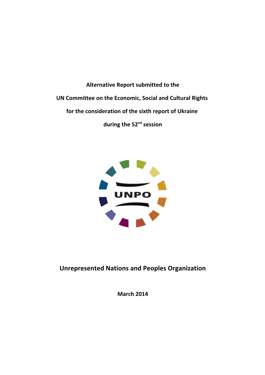 UN Committee on the Economic, Social and Cultural Rights