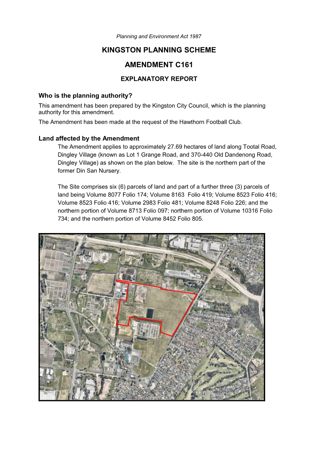 Planning and Environment Act 1987 s1