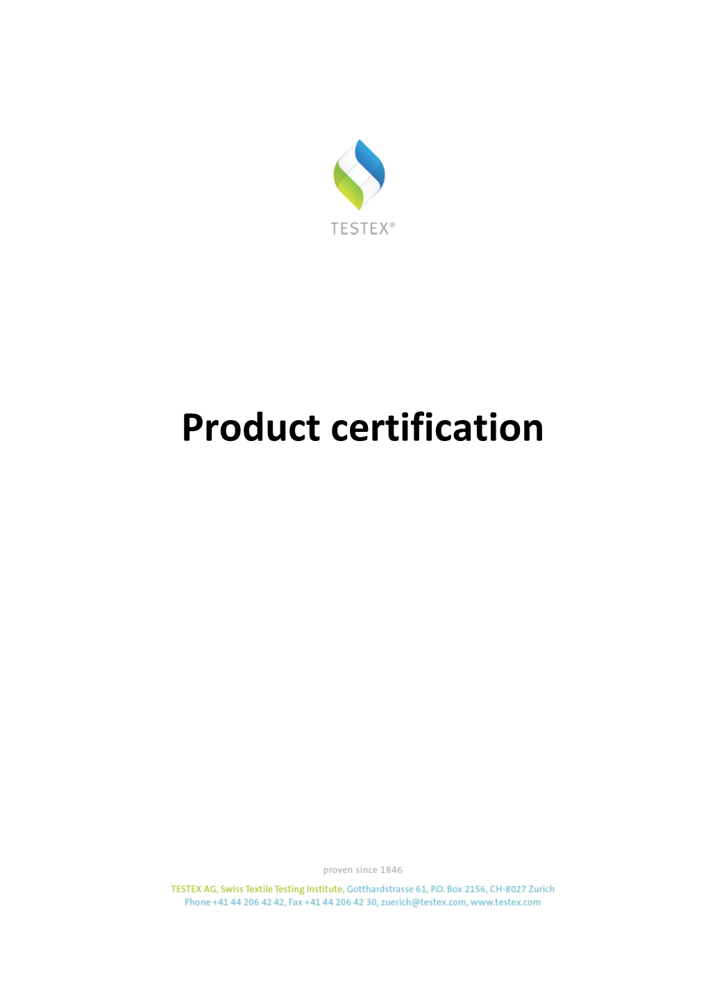 Product Certification