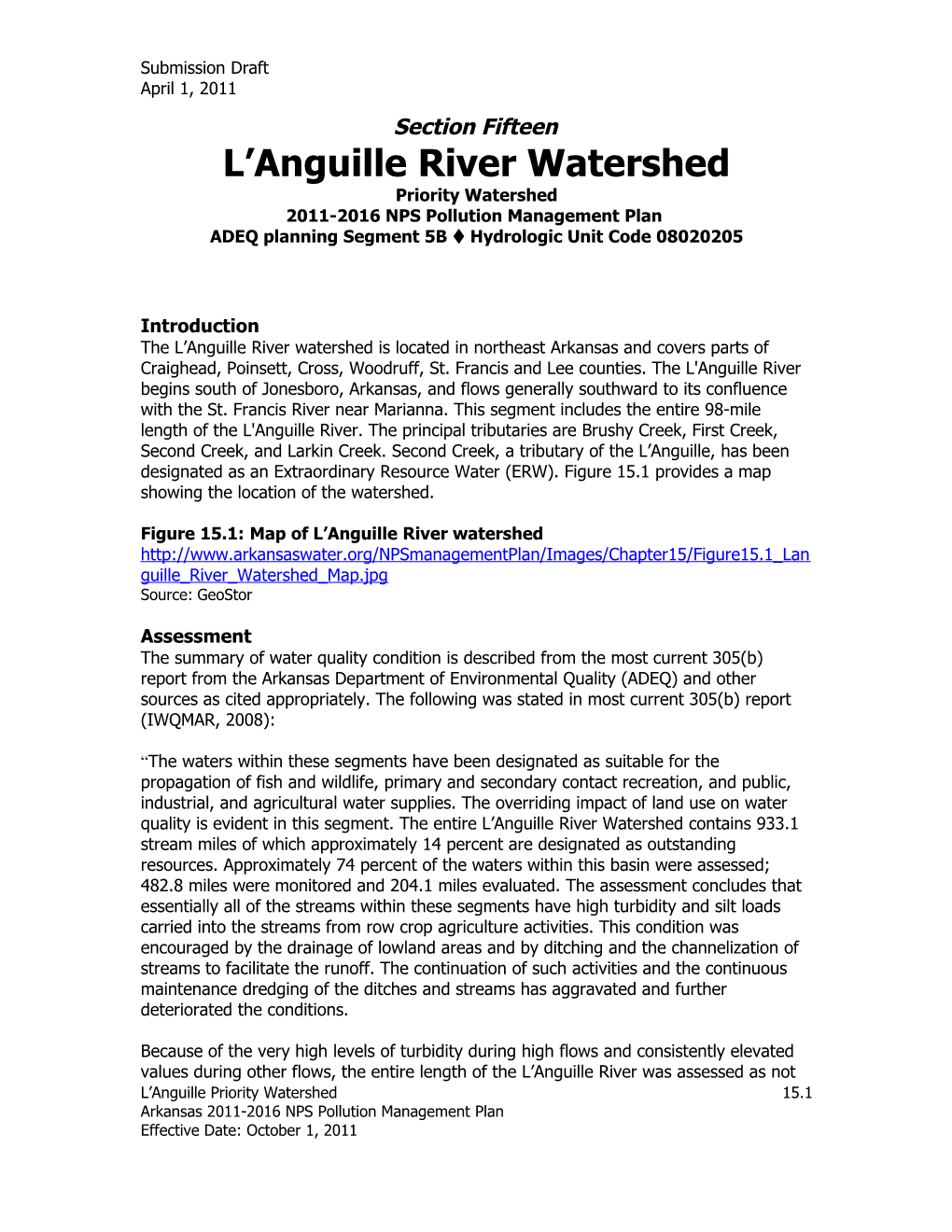 L Anguille River Watershed