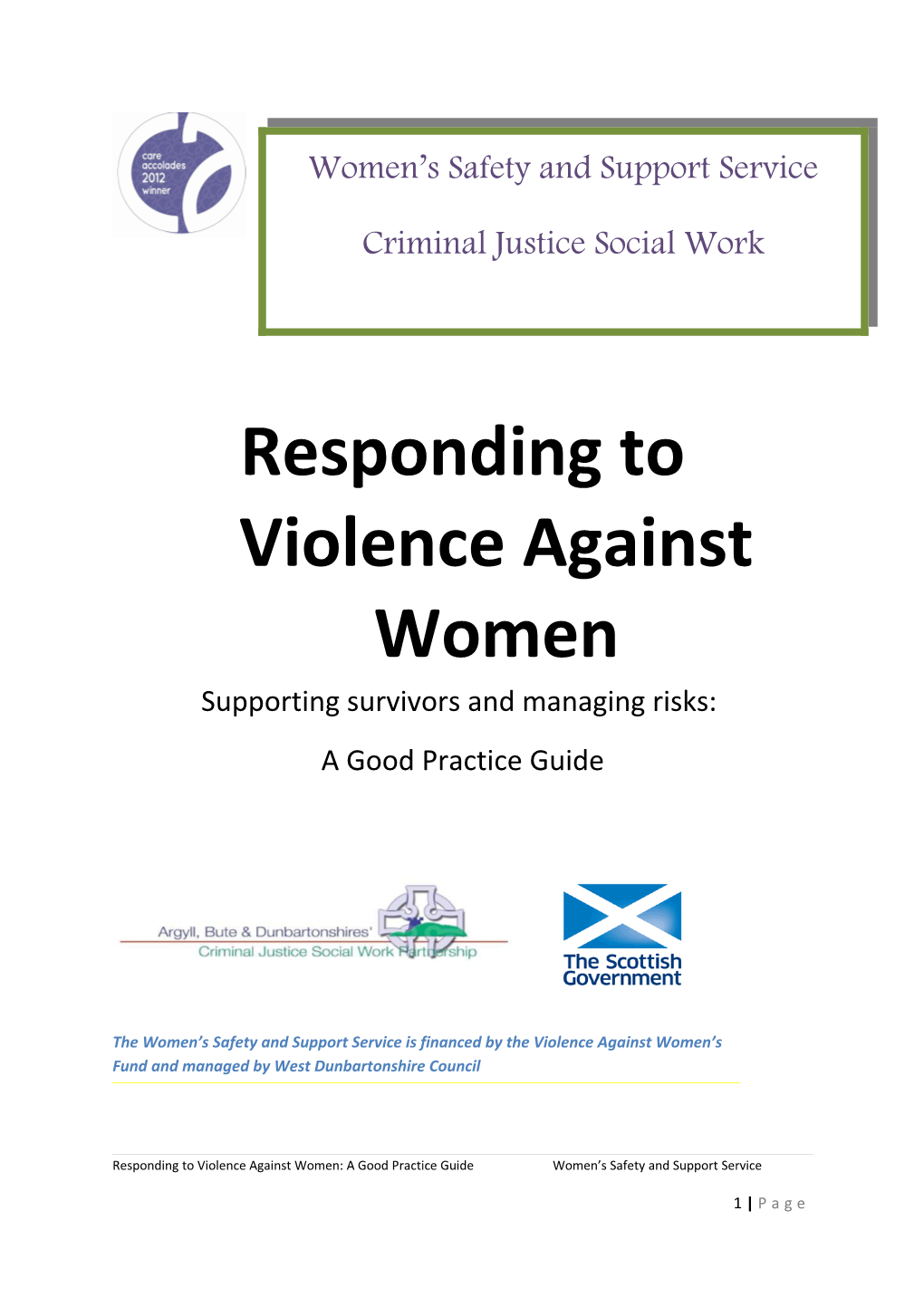 Responding to Violence Against Women