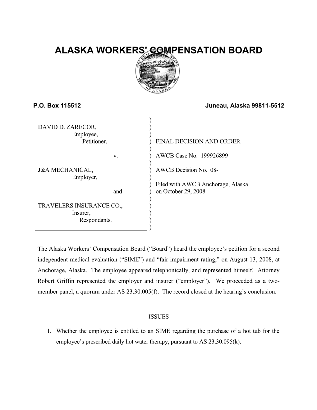 Alaska Workers' Compensation Board s14