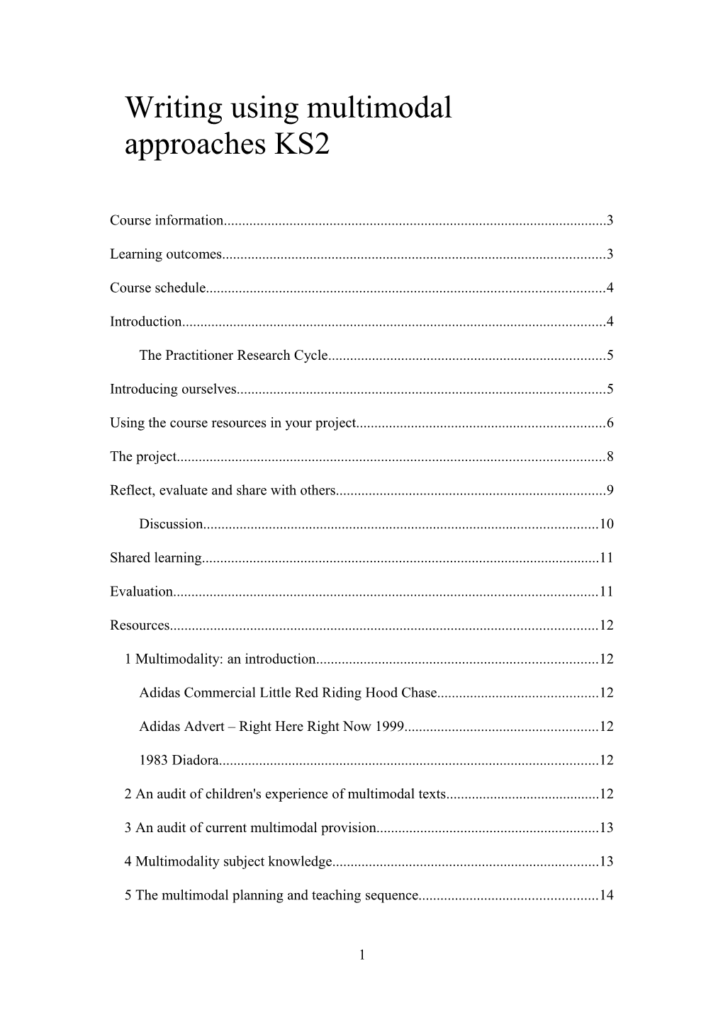 Writing Using Multimodal Approaches KS2